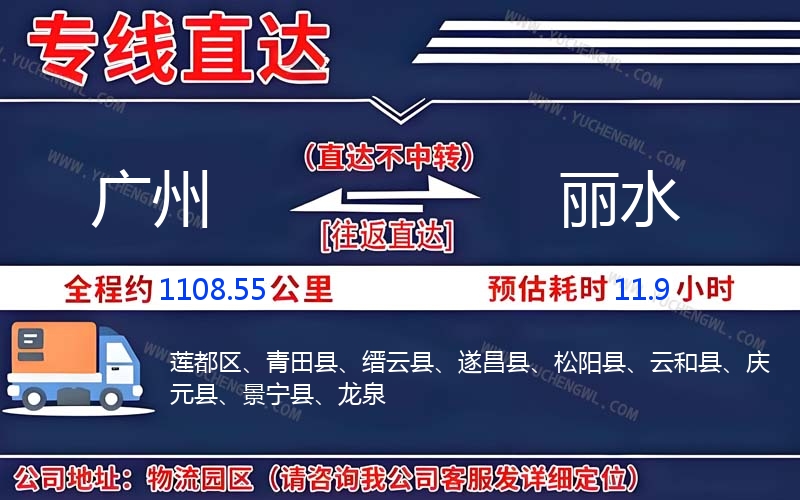 廣州到麗水物流公司