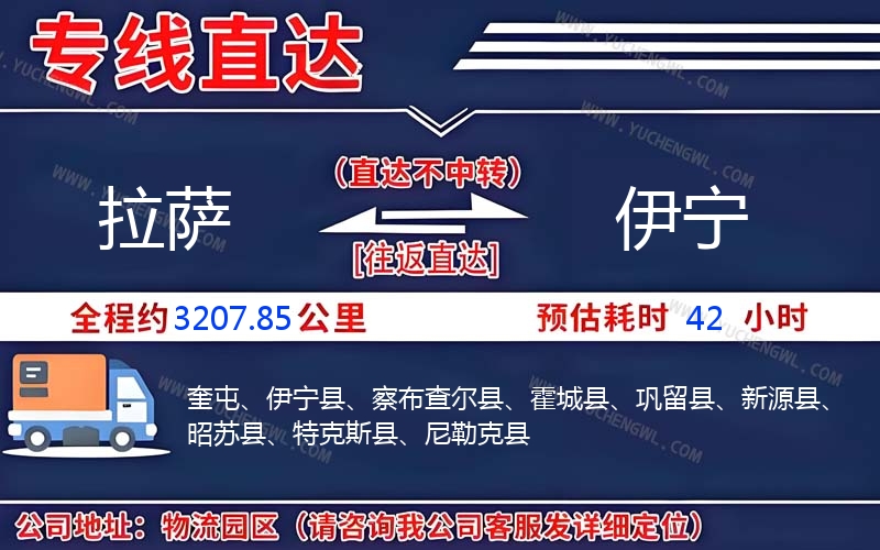 拉薩到伊寧物流公司