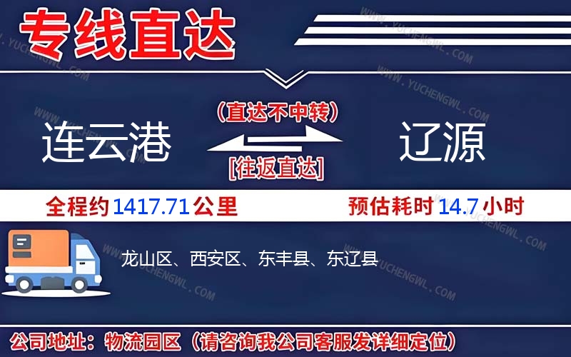 連云港到遼源物流公司